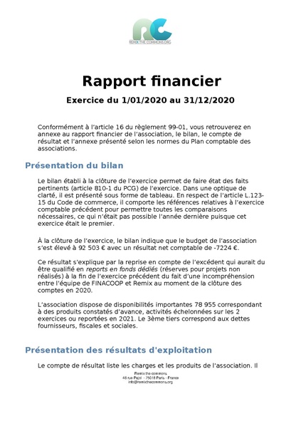 Fichier:Rapport financier 2021 - exercice 2020-2021 signé.pdf