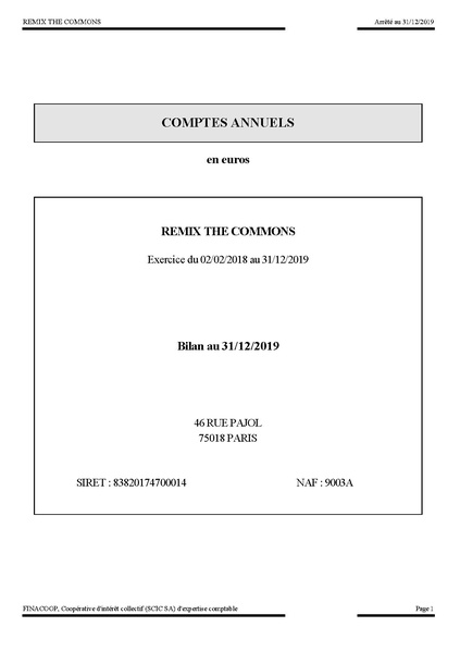 Fichier:Remix The Commons - 2018-2019 - Comptes Annuels.pdf